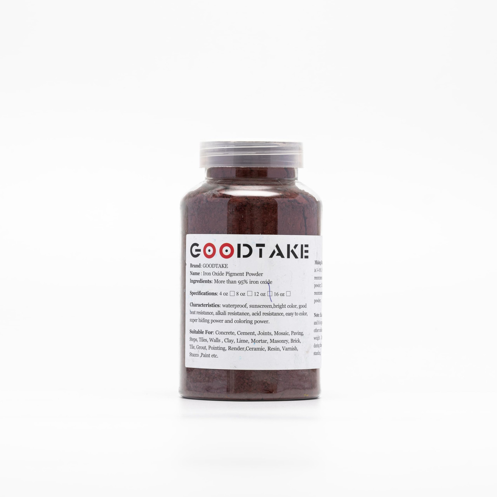 Concrete Pigment, Wine Red Iron Oxide Pigment Powder, Cement Pigment for Past…
