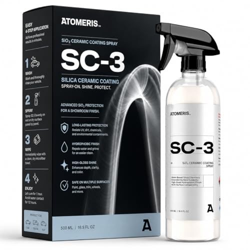 ATOMERIS SC-3 Ceramic Spray Coating for Cars – 16.9 fl oz – High Gloss