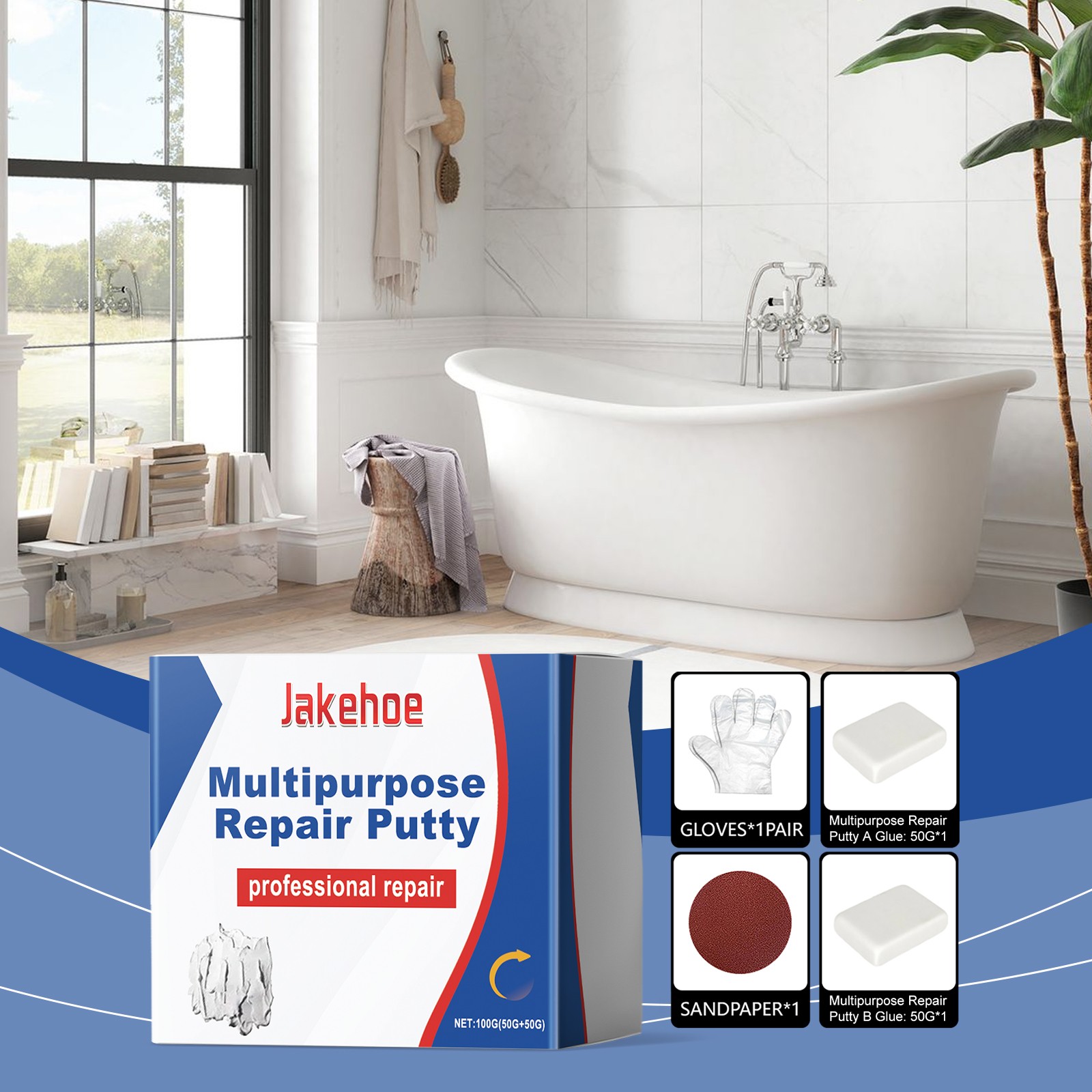 Professional Grade Heavy Duty Epoxy Adhesive for Tile Waterproof Leak Repair