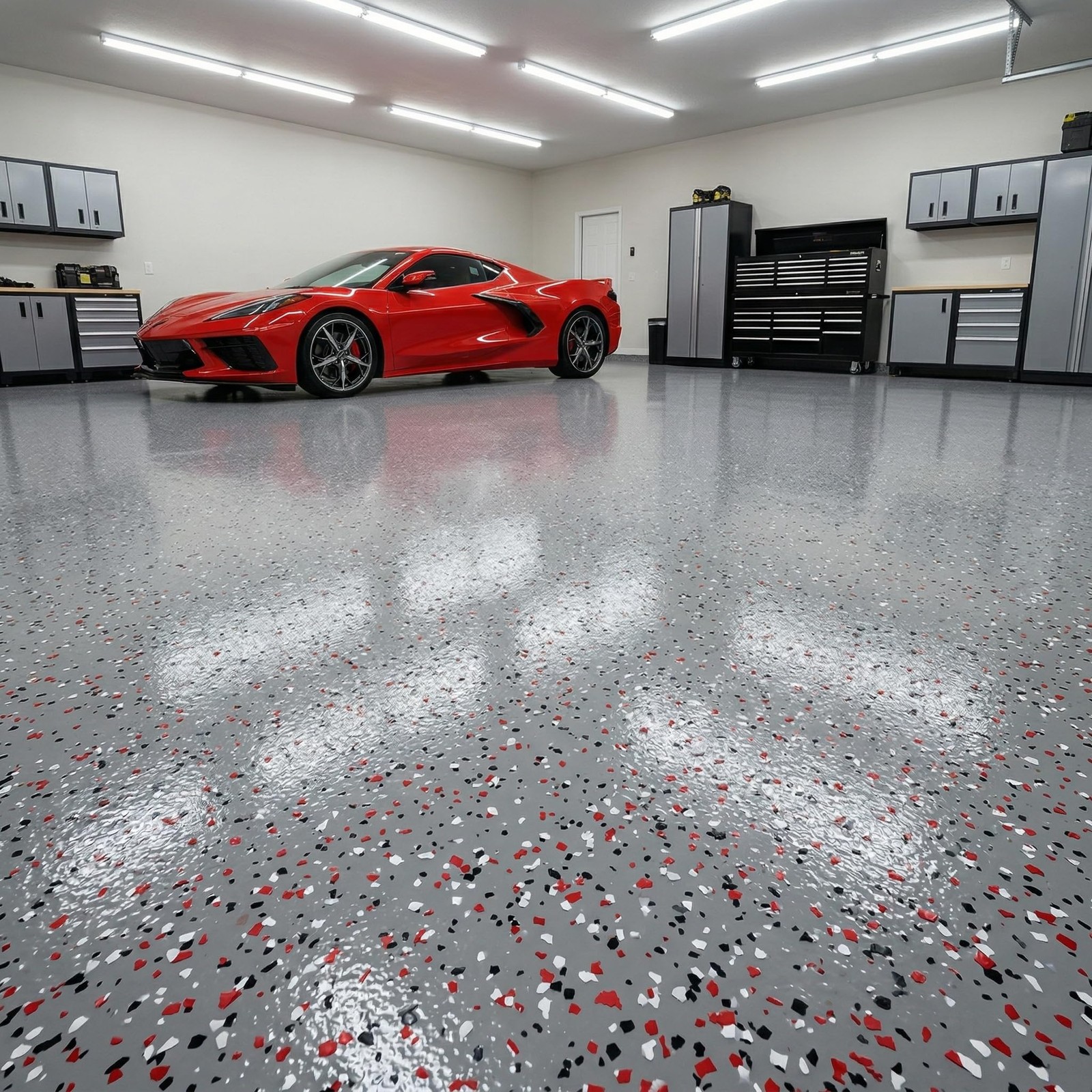 2 Kg/4.4 Lb Epoxy Flakes 1/4″, Blend Colors Decorative Chips, Garage Floor Ep…