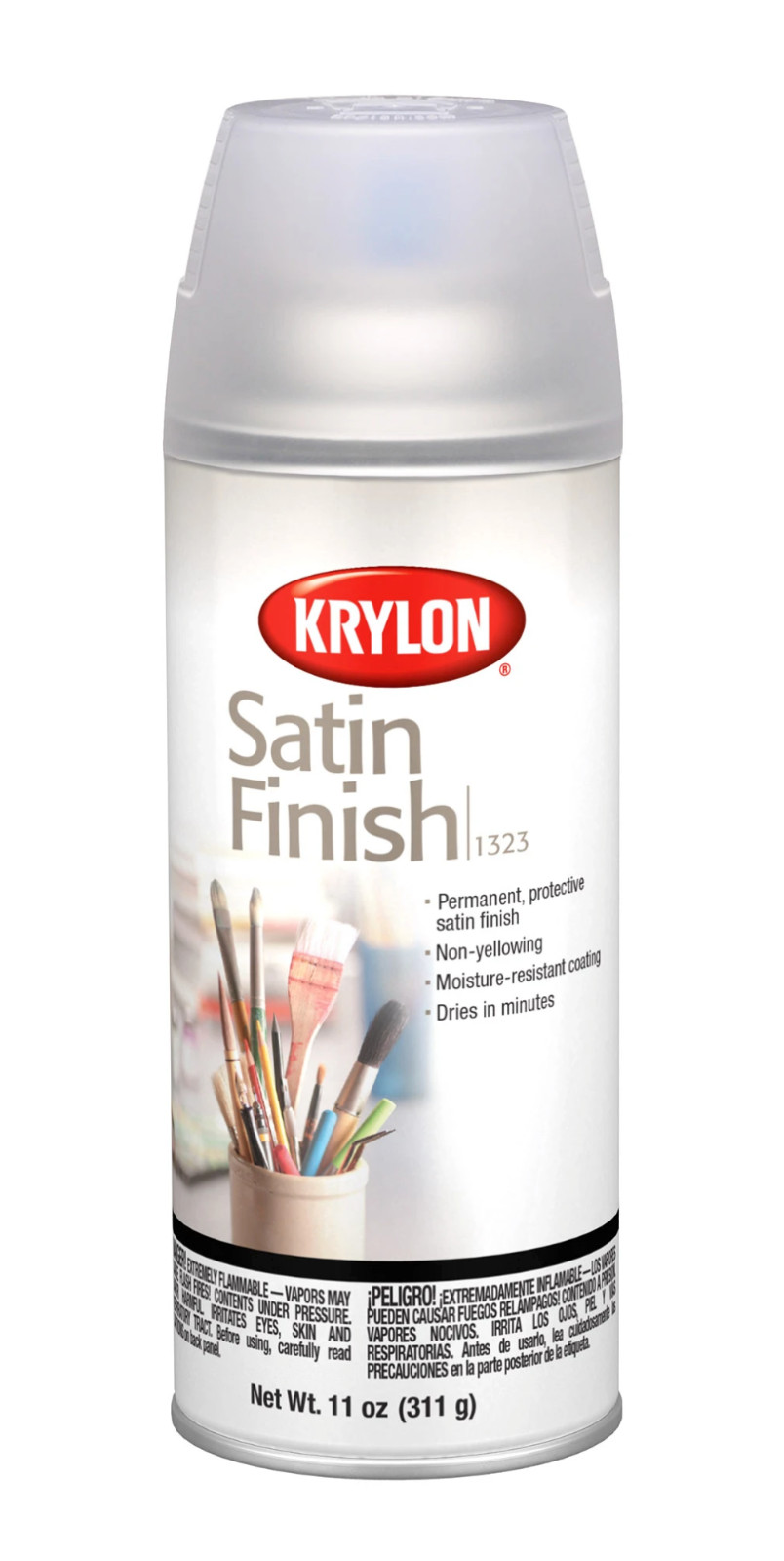 Krylon 1323 Satin Finish Gallery Series Artist – Clear – 11 oz