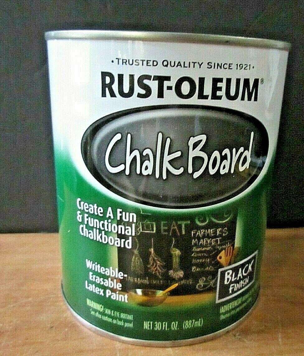 Rust-Oleum Chalk Board Black Finish 30 oz NEW
