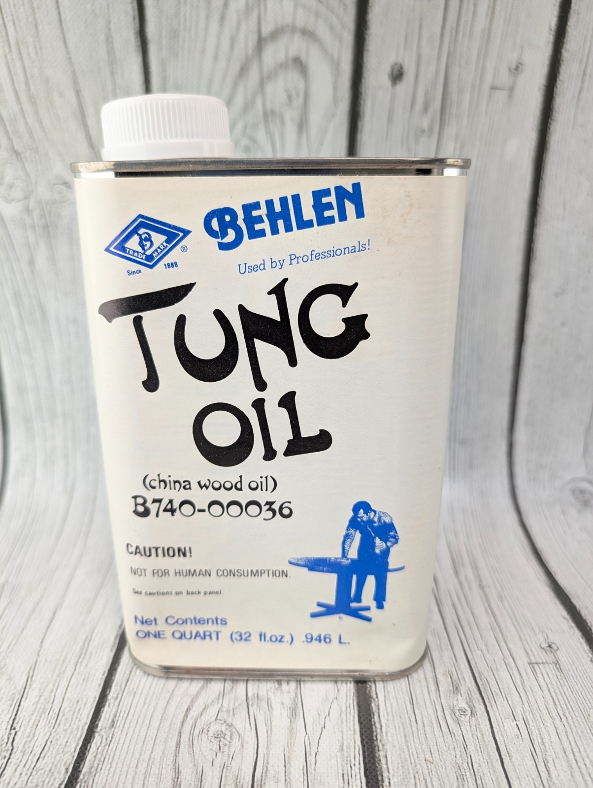 Behlen Pure Tung Oil New Sealed China Wood Oil 32 oz.