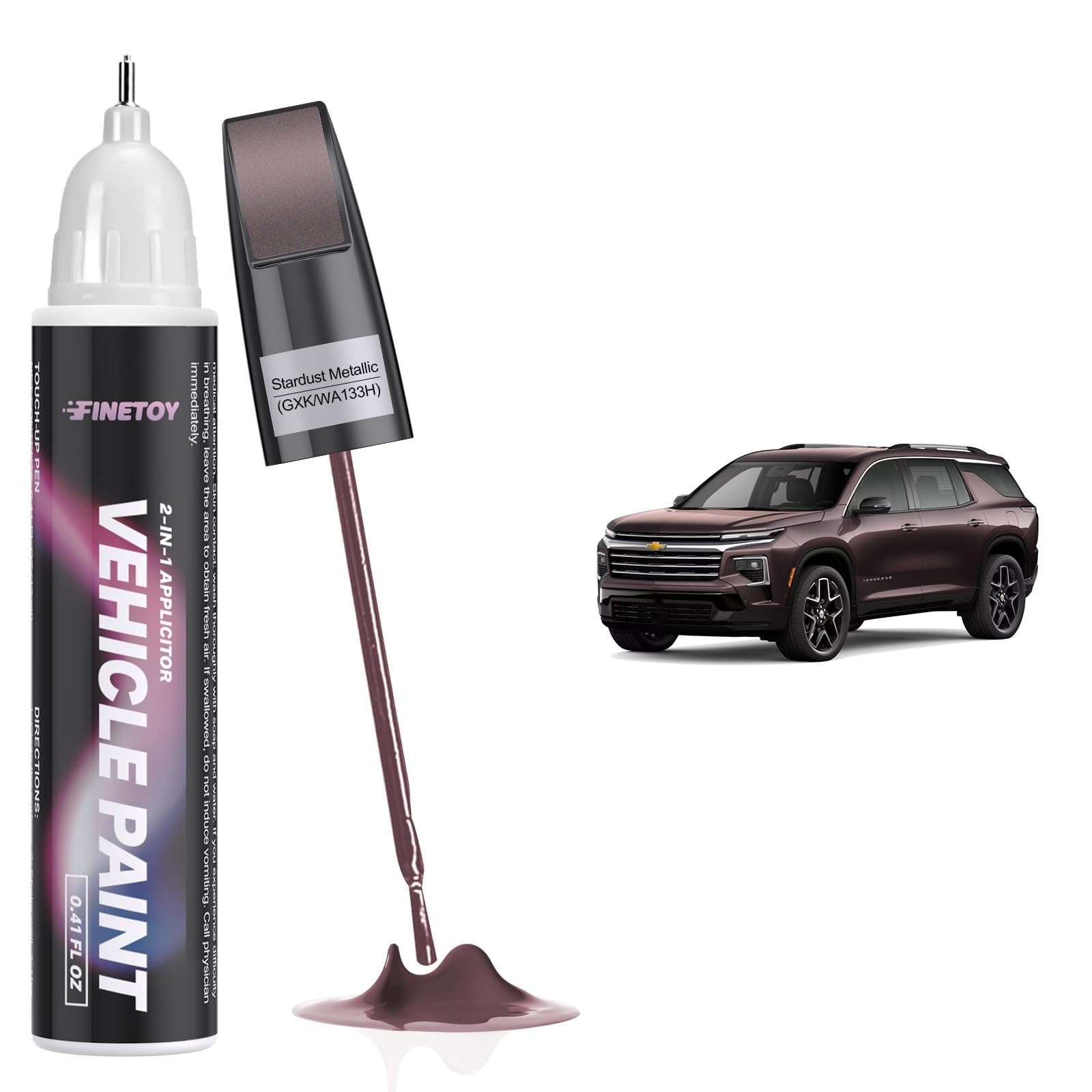 GNT Radiant Red Touch Up Paint for Chevrolet | Fast Drying Repair Kit