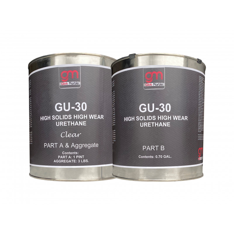 High Solid High Wear Polyurethane Sealer With Aggregate-GU-30. Semi-Gloss 1 Gal