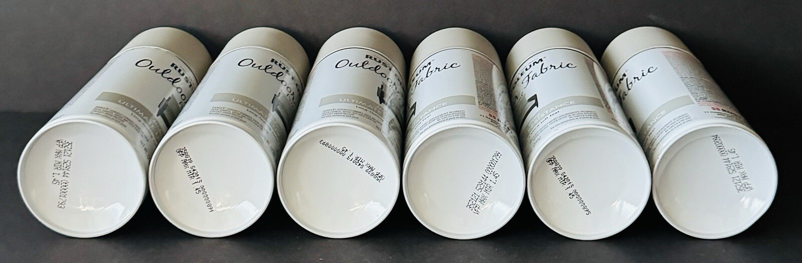 Rust-Oleum 352121 Outdoor Fabric Paint “MEDIUM GRAY”, 12oz (6 Pack)