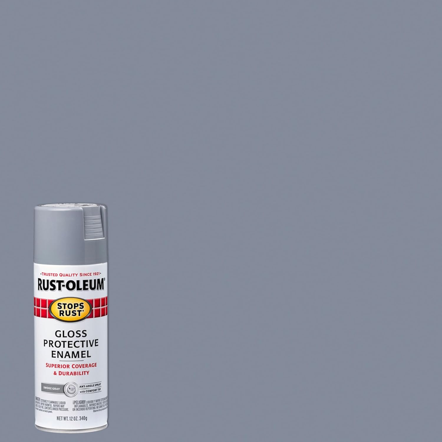 Rust-oleum Stops Rust Gloss Smoke Gray Paint 12Oz Pack Of 6 Durable Coating