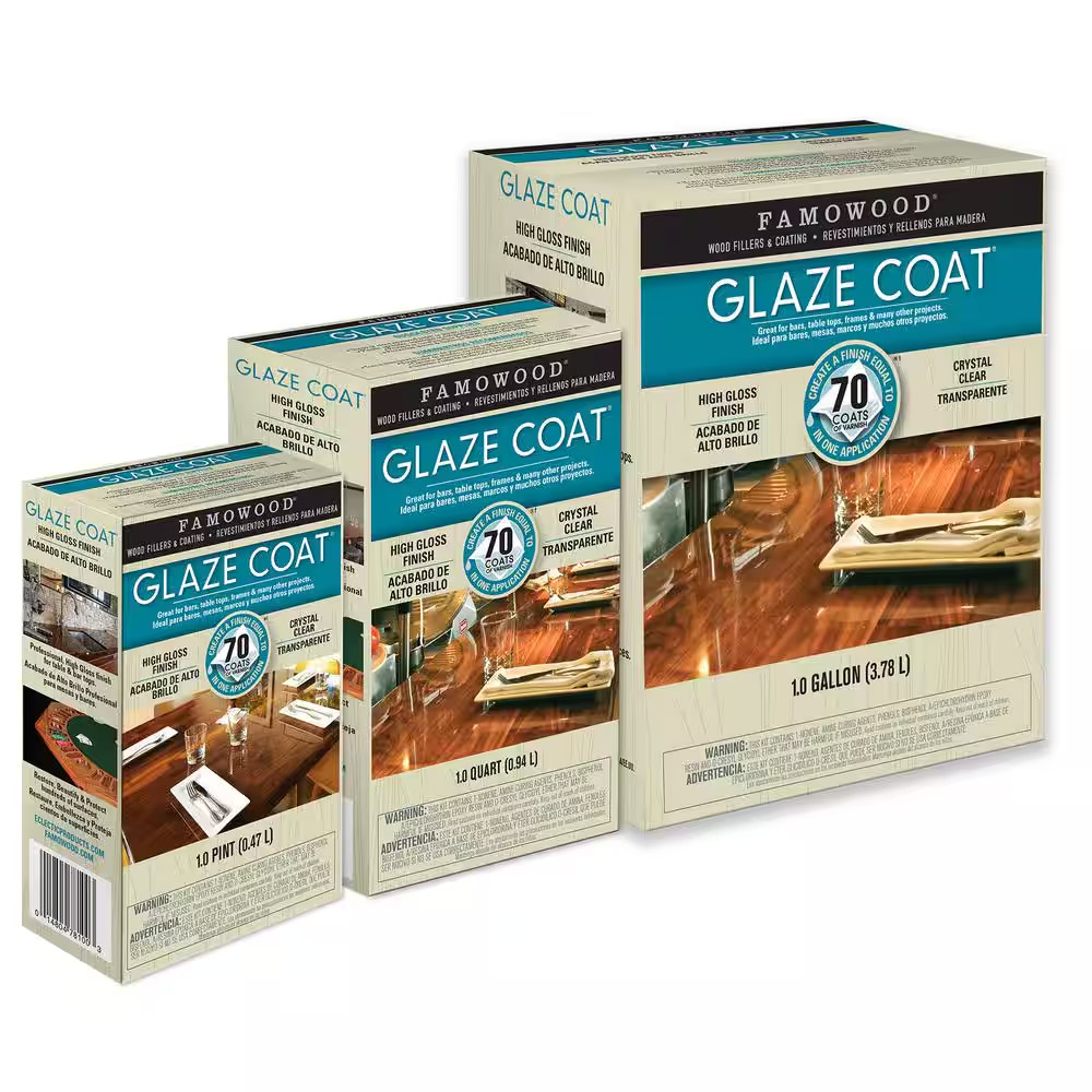 1 Qt. Glaze Coat Clear Epoxy Kit