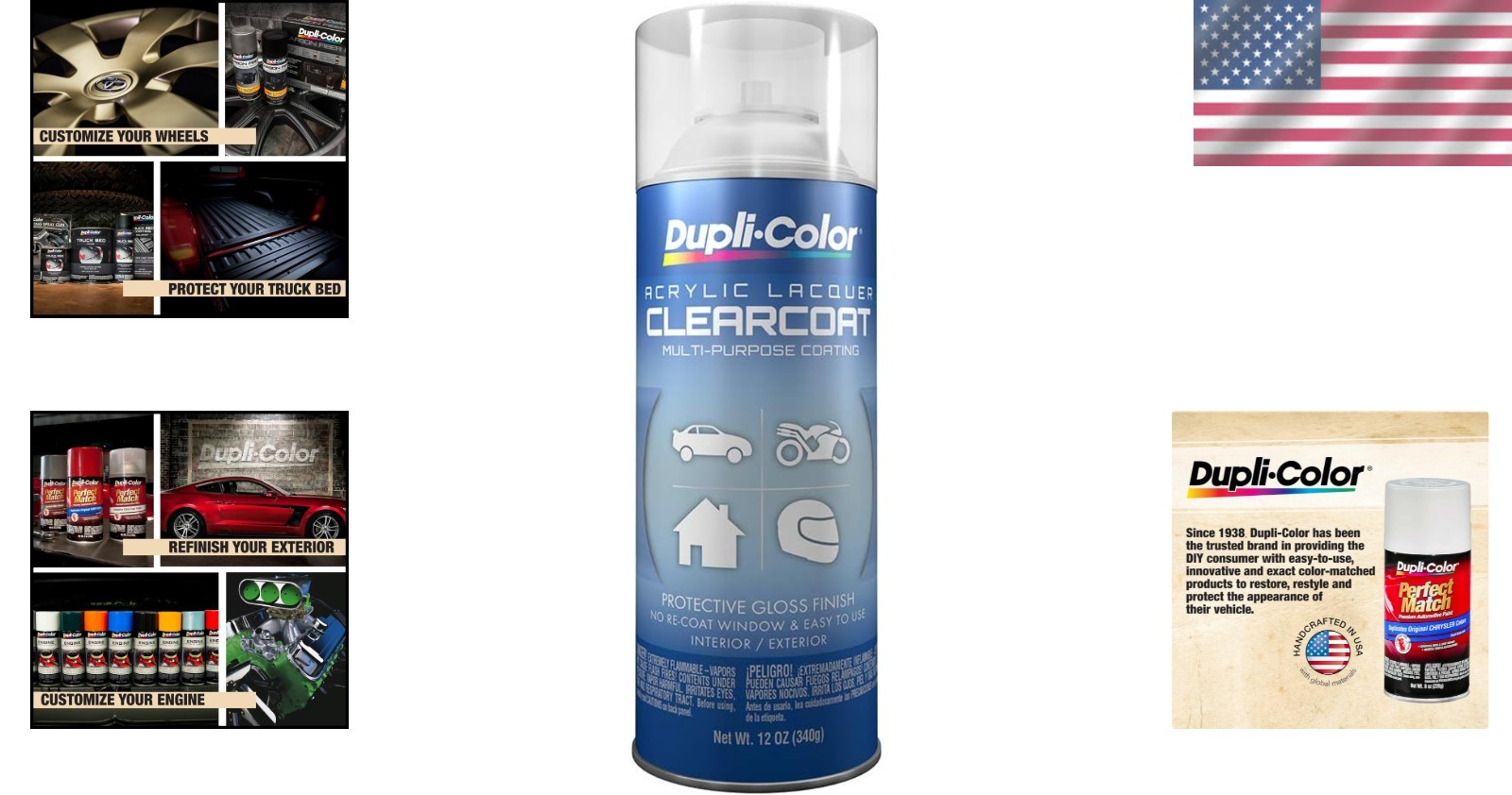 Versatile Clear Gloss Lacquer Spray Paint – 12 Oz Aerosol Can for Quick Projects