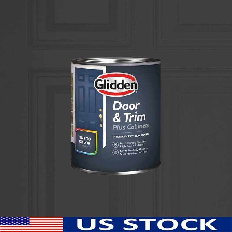 Durable Enamel Paint Cabinet Trim Quick Drying Multi-Surface Use 1 Quart