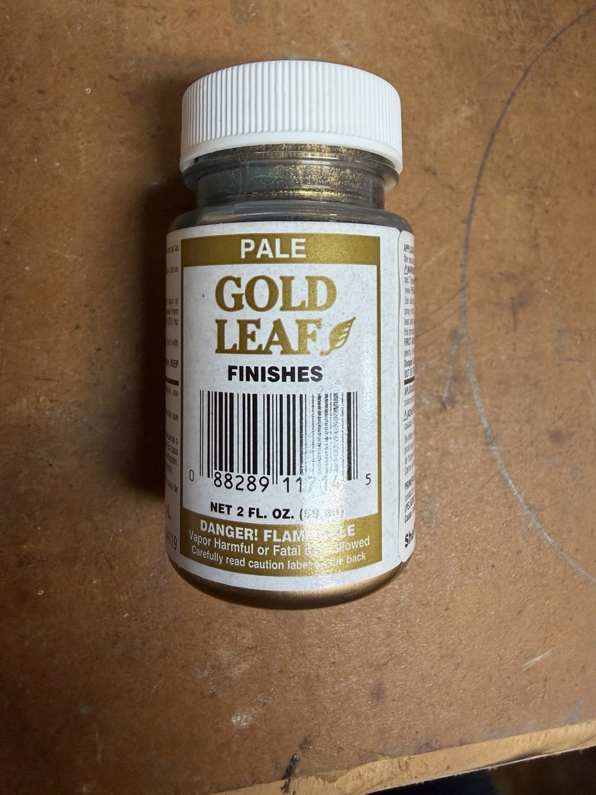 Sheffield Gold Leaf Finishes PALE Paint Exterior &Interior 672 g/L 2 oz 59 Ml