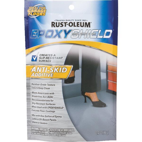 (3)-3.4 Oz Clear RustOleum EPOXYSHIELD Anti-Skid Slip Paint Additive 279847