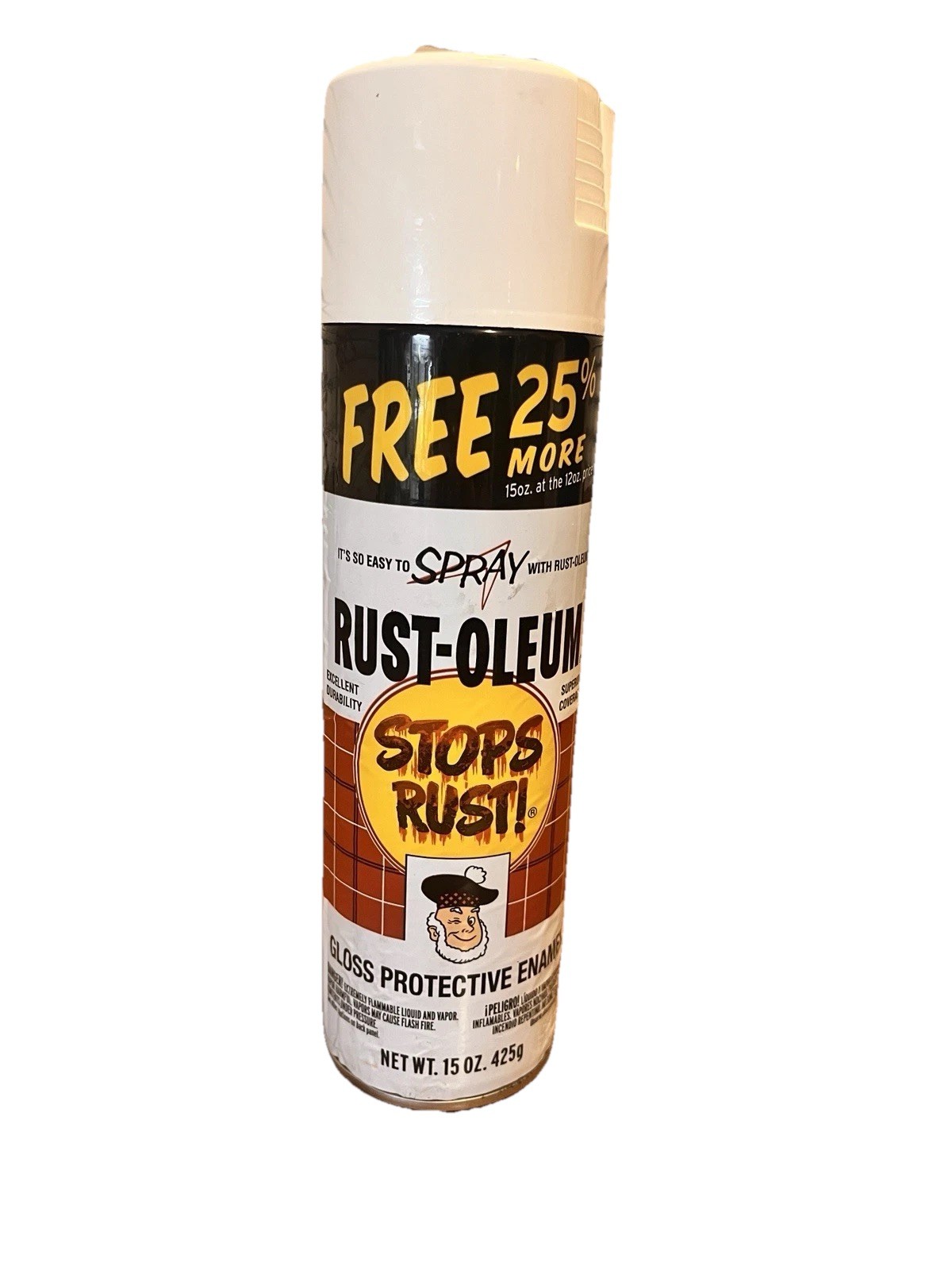 NEW Rust-Oleum Gloss Protective Enamel Spray Paint #29538 – 15 oz – STOPS RUST!
