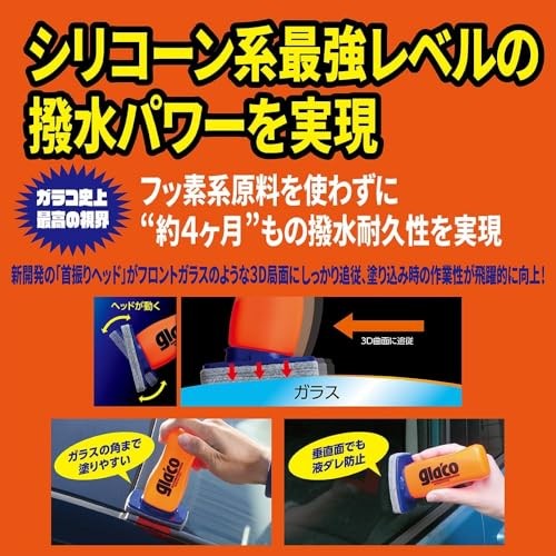 SOFT99 Glaco DX Glass Compound Roll On Set Water Repellent 04101 NEW