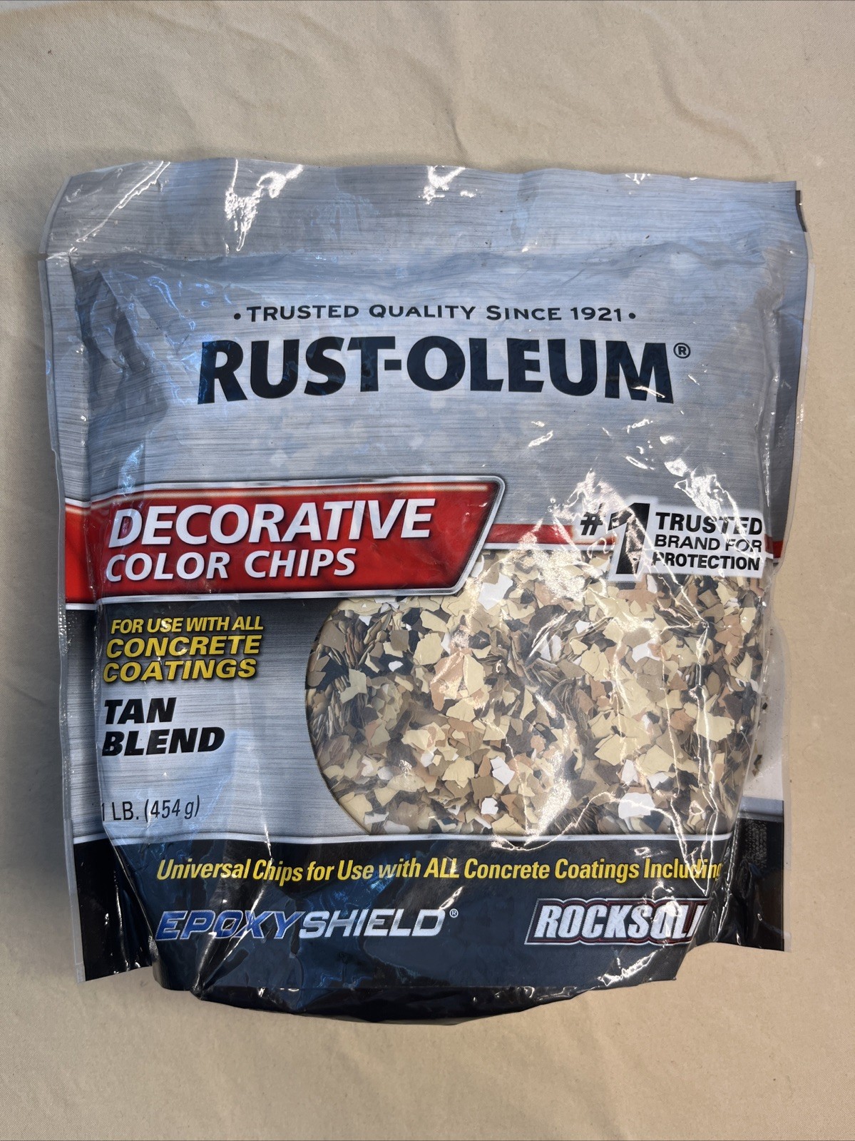 Rust-Oleum Decorative Color Chips Tan Blend 2 Pack (1lb) 301357 Tan