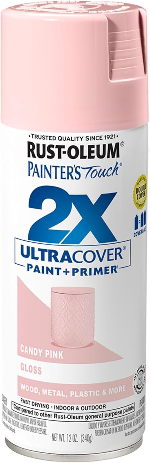 Painter’S Touch 2X Ultra Cover Spray Paint, Gloss Clear | Indoor and Outdoor Sur