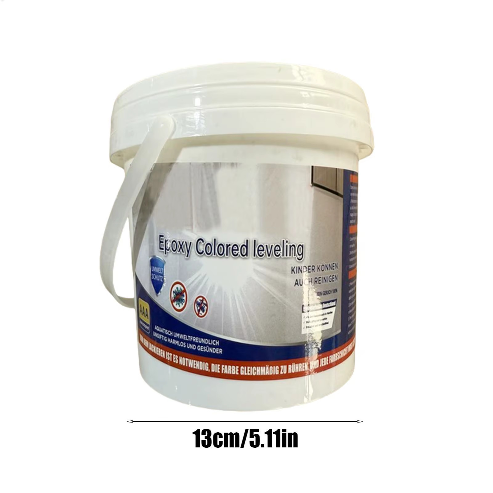 Marble Effect Epoxy Floor Coating High-Gloss Floor Paint Waterproof & Anti-slip