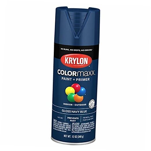 K05529007 COLORmaxx Spray Paint and 12 Ounce (Pack of 1) Navy Blue Gloss