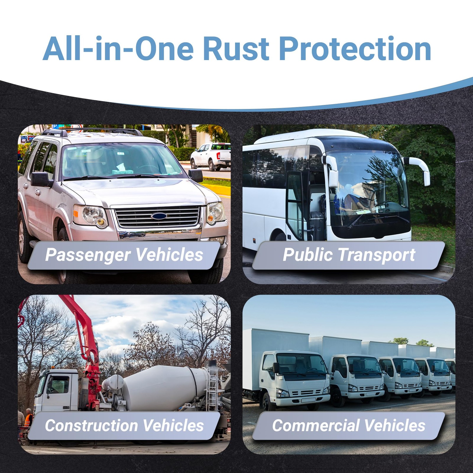 Metallic Gray Rust Inhibitor – 4 Oz Protective Coating for Cars and Metal