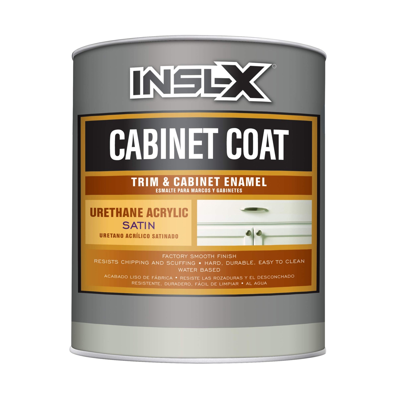 Cabinet Coat – Urethane Acrylic Satin Sheen Enamel Cabinet Paint, White, 1 Qu…