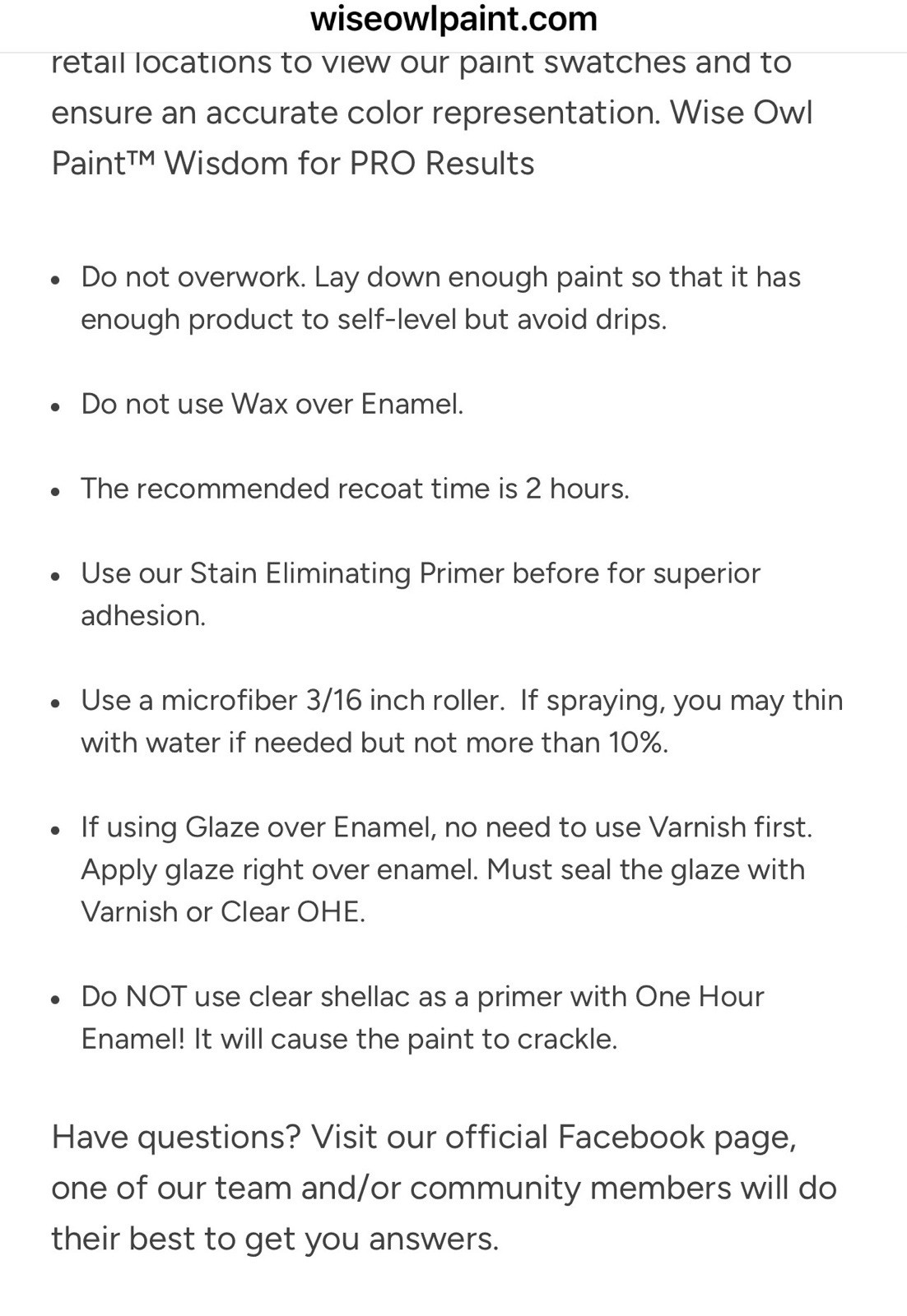 Wise Owl One Hour Enamel Paint Quart Iconic Gray Furniture Paint