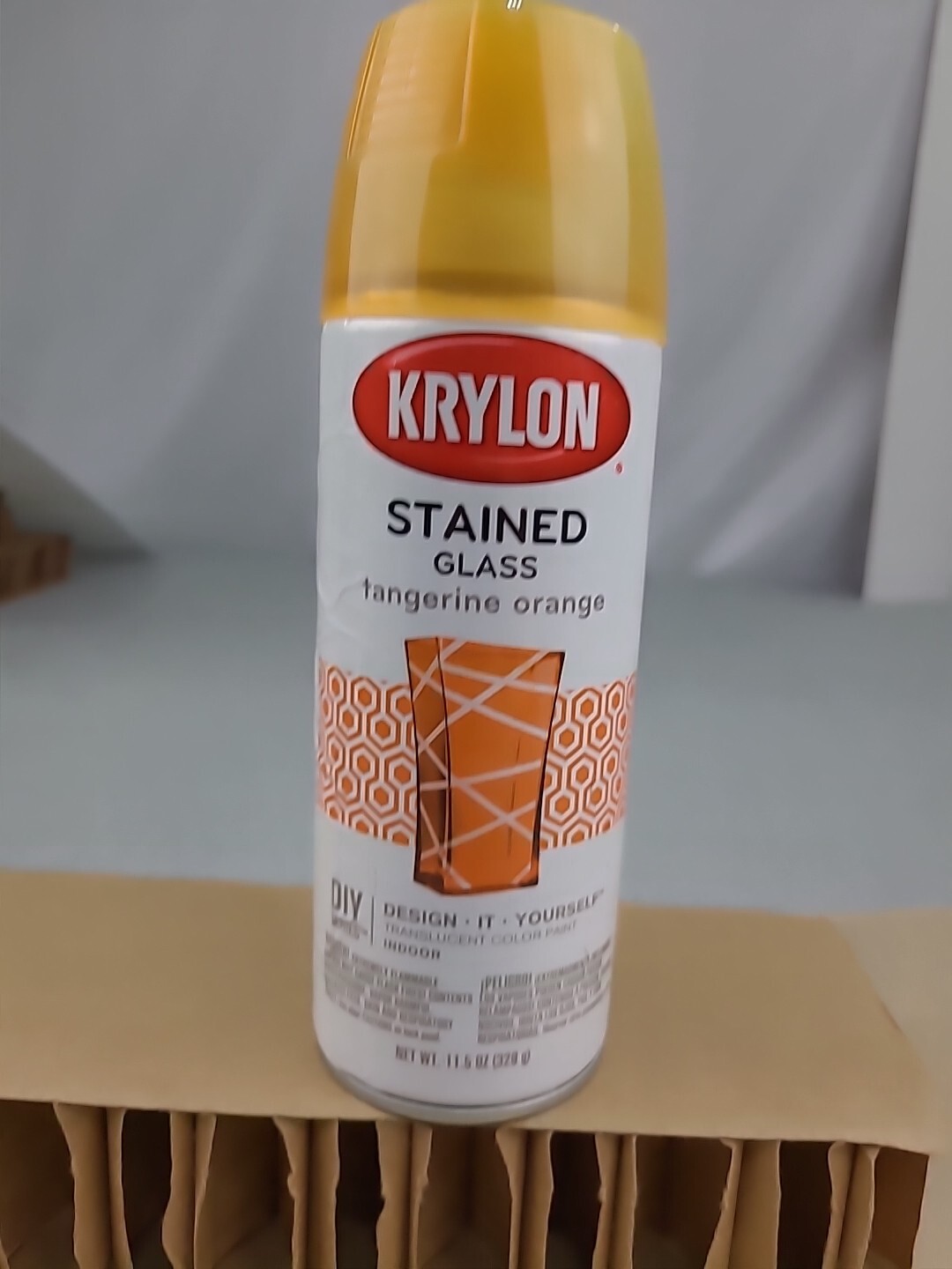 1x Krylon K09034000 Stained Glass Paint 11.5 Ounces Tangerine Orange