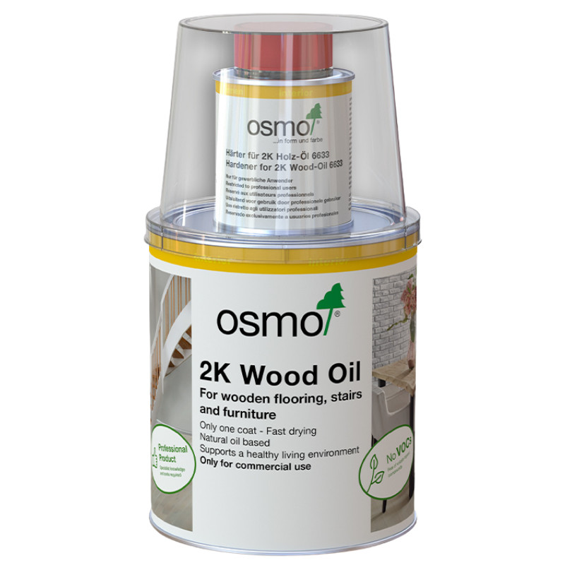 OSMO – Interior – 2K Wood Oil – One Coat – Oil with Hardener – Matte Finish