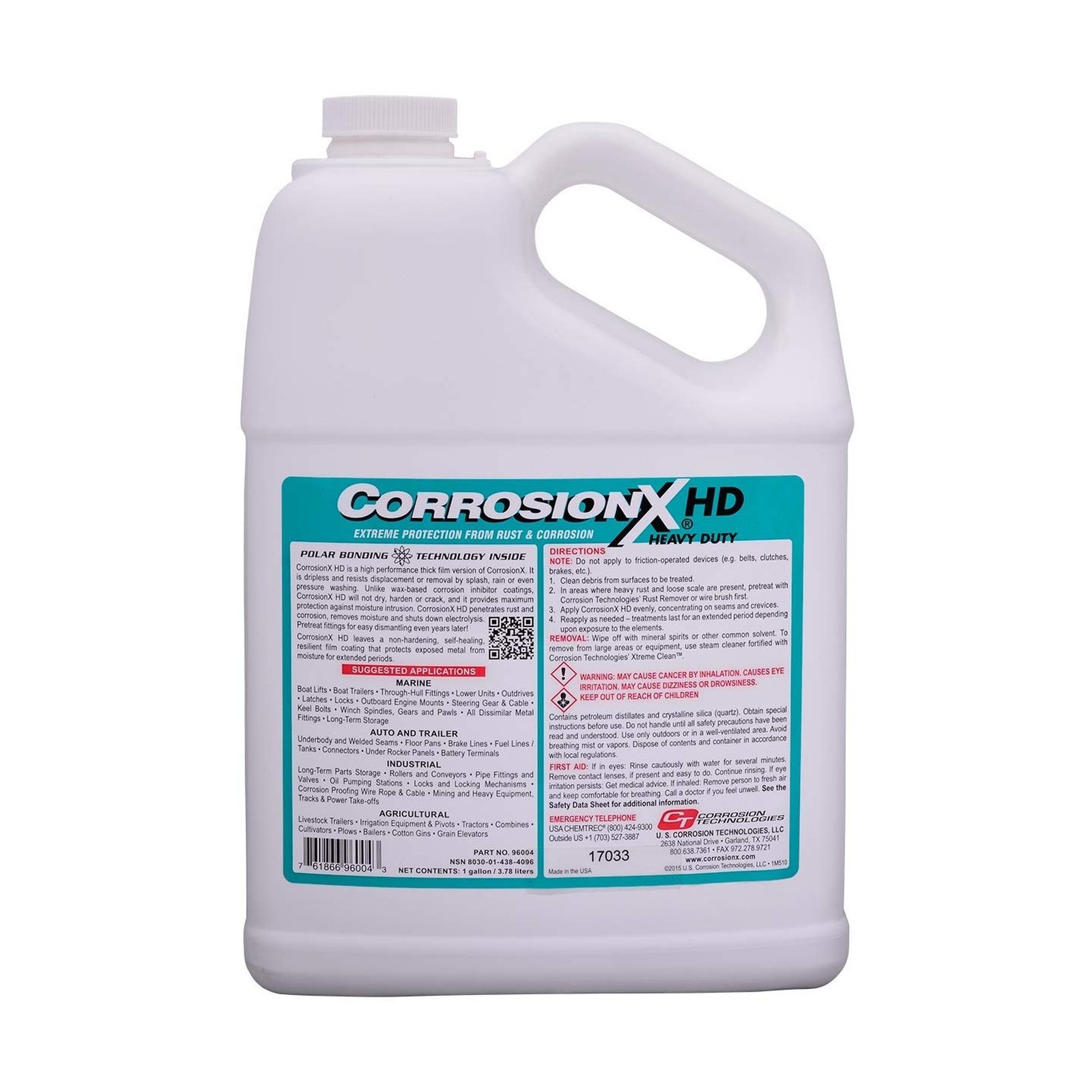 CorrosionX Heavy Duty Anti Rust Spray, Dripless Self-Healing Corrosion Inhibi…