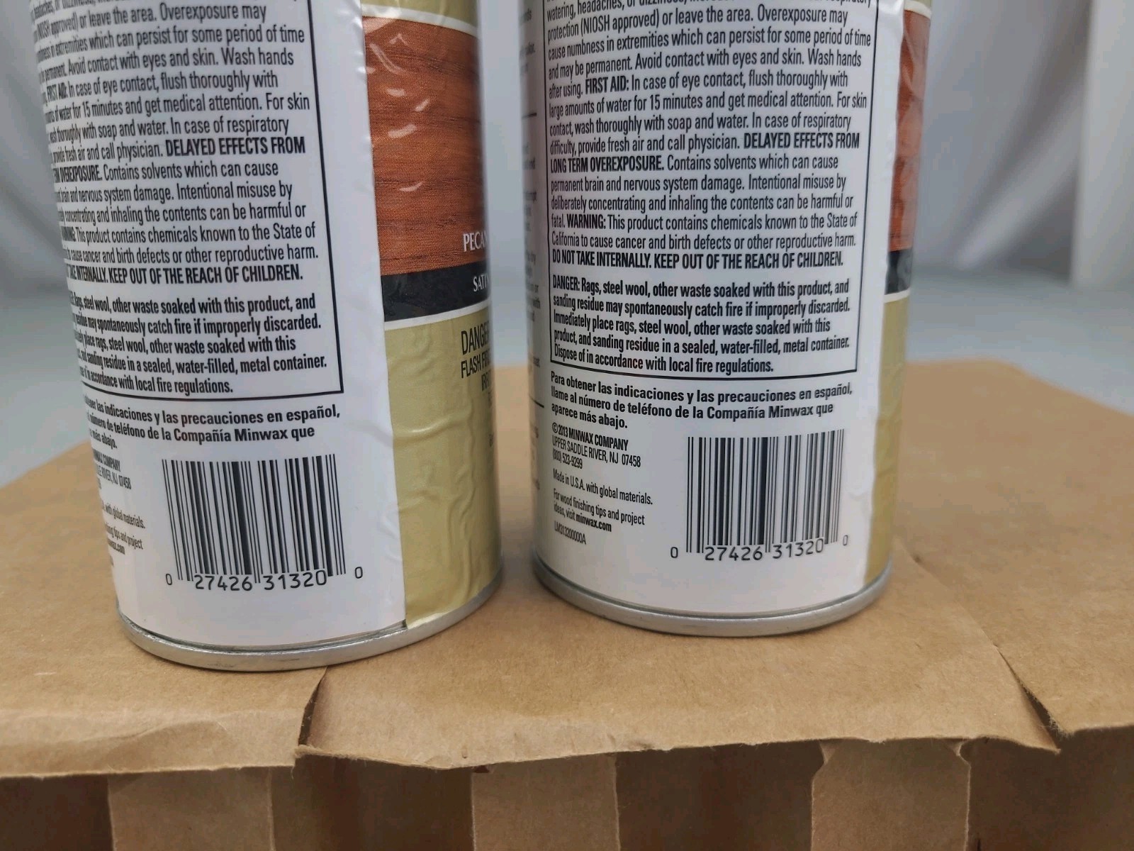 2x Minwax Polyshades Pecan Stain & Polyurethane 1 Step 10.75 Oz Satin