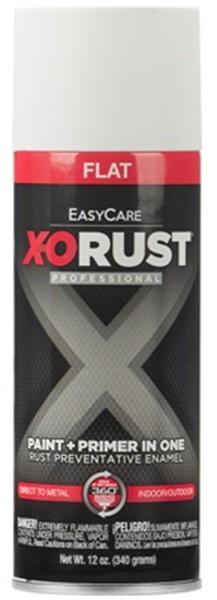 X-O Rust XOP30-AER Flat White Anti-Rust Enamel Spray Paint + Primer – 3 Pack
