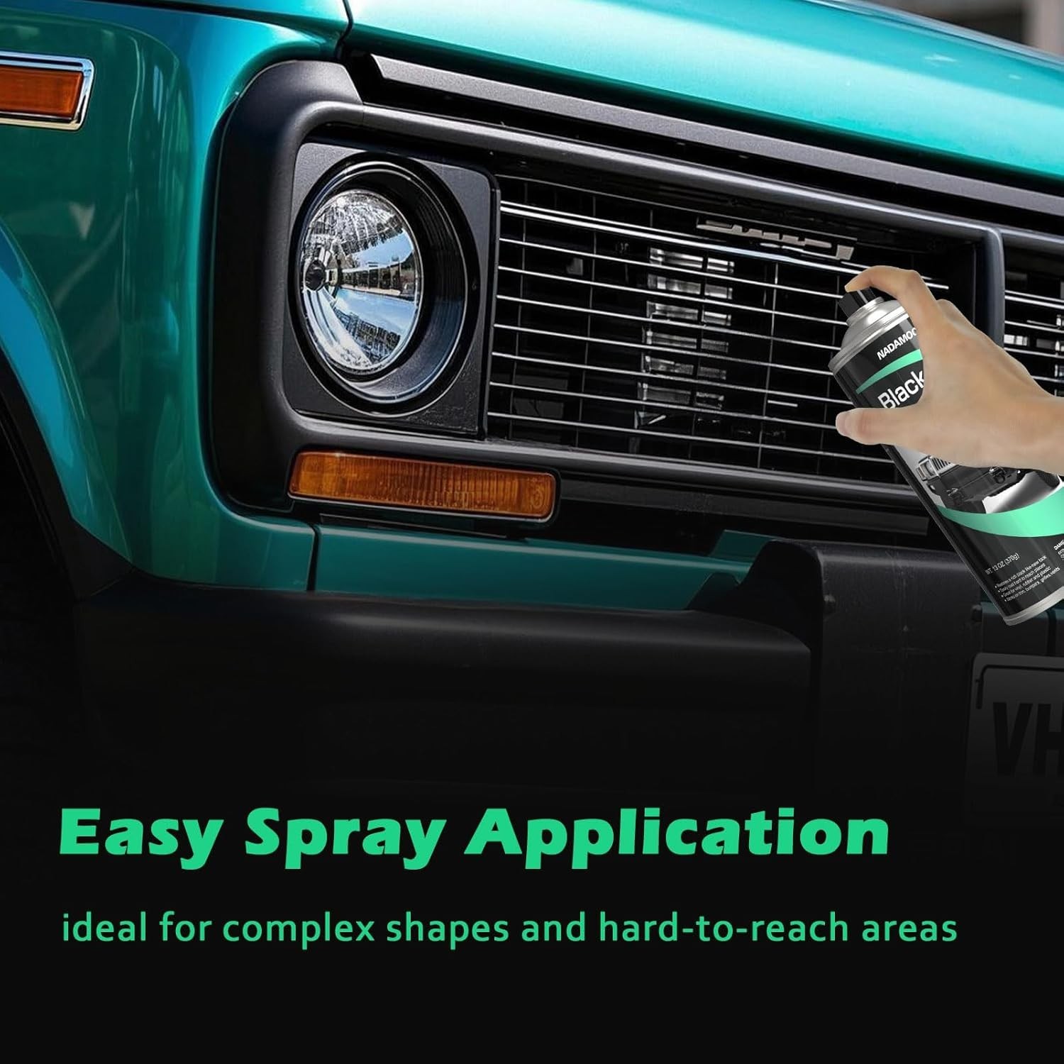 Durable Black Spray Paint – Multi-Surface, 13oz x 2, Effortless DIY Application