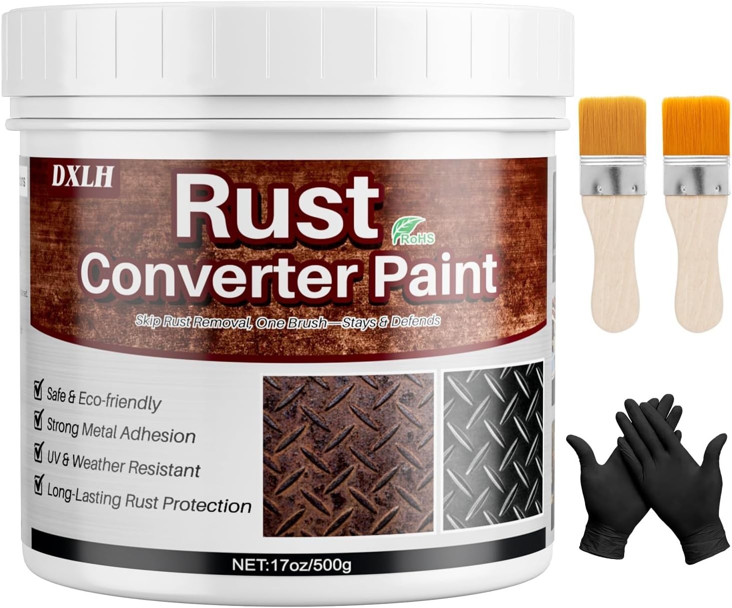 Fast-Drying 2-in-1 Rust Converter & Primer for Metal Surfaces – 17 Fl Oz
