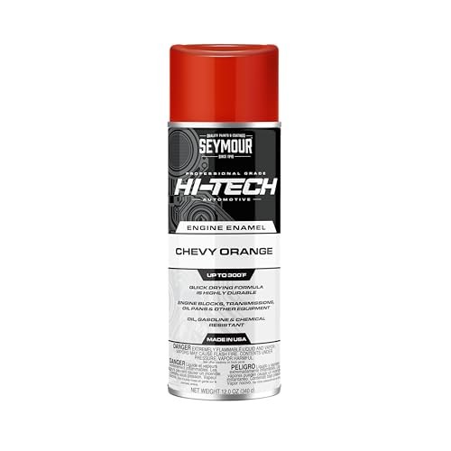 Seymour EN-48 Hi-Tech Engine Spray Paint 12 Ounce (Pack of 1) Chevy Orange