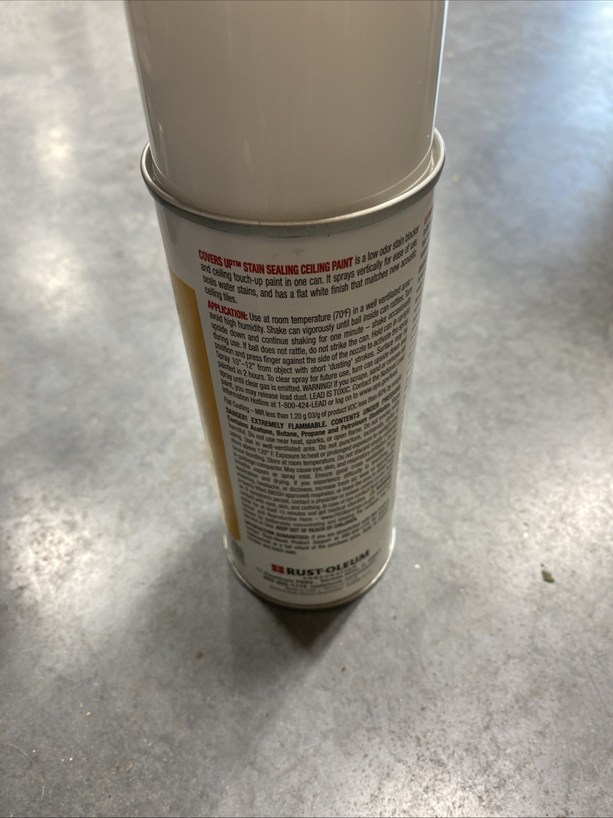 Zinsser 3688 Textured Spray Paint . White, 13 Oz, Aerosol Can, Flat