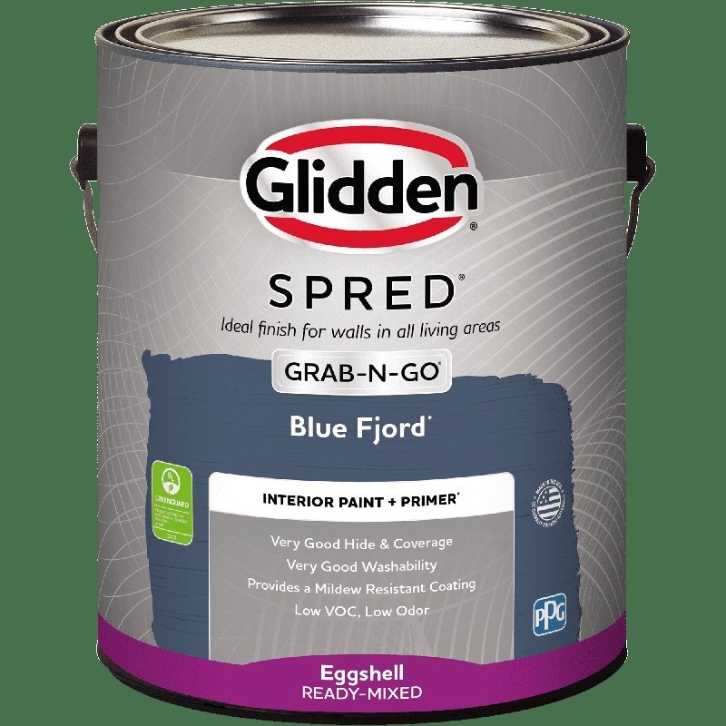 Low VOC Interior Paint Washable Eggshell Finish Mildew Resistant All in One New