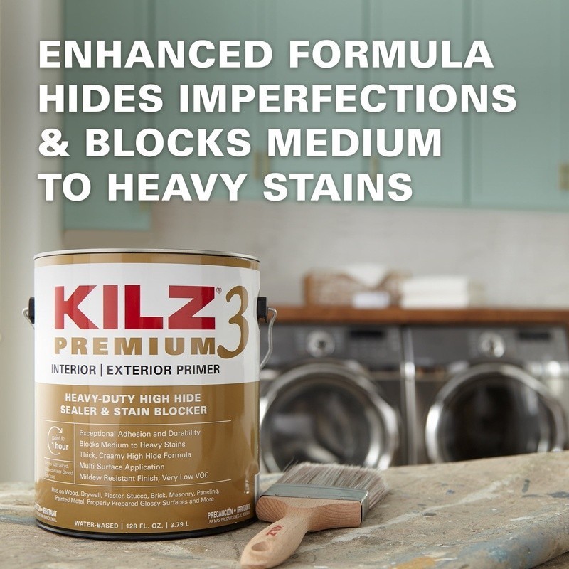 Interior/Exterior Multi-purpose Water-based Wall and Ceiling Primer 1-gallon
