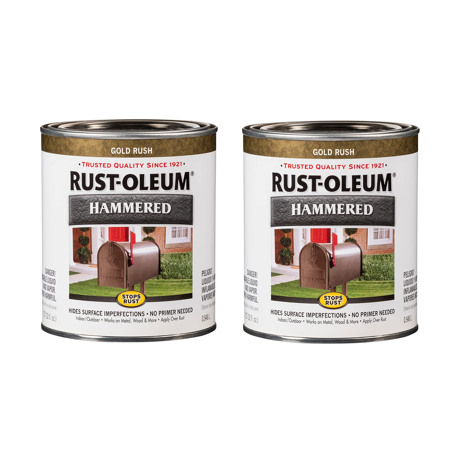 Rust Oleum Stops Rust Hammered Paint 2 Quart Pack Weather Resistant Coating