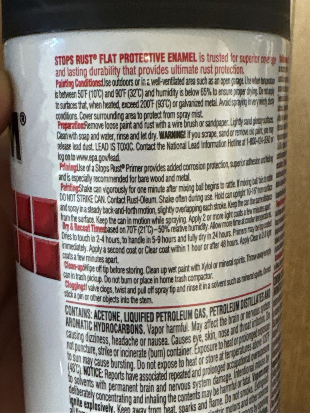 Rust-Oleum 7777830 Stops Rust Spray Paint, 12 Ounce (Pack of 1), Satin Black