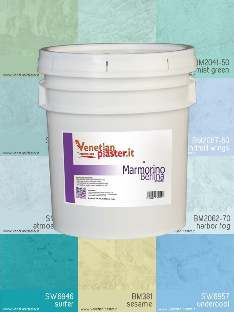 Marmorino – by FirmoLux Real Venetian Plaster from Italy (popular colors)