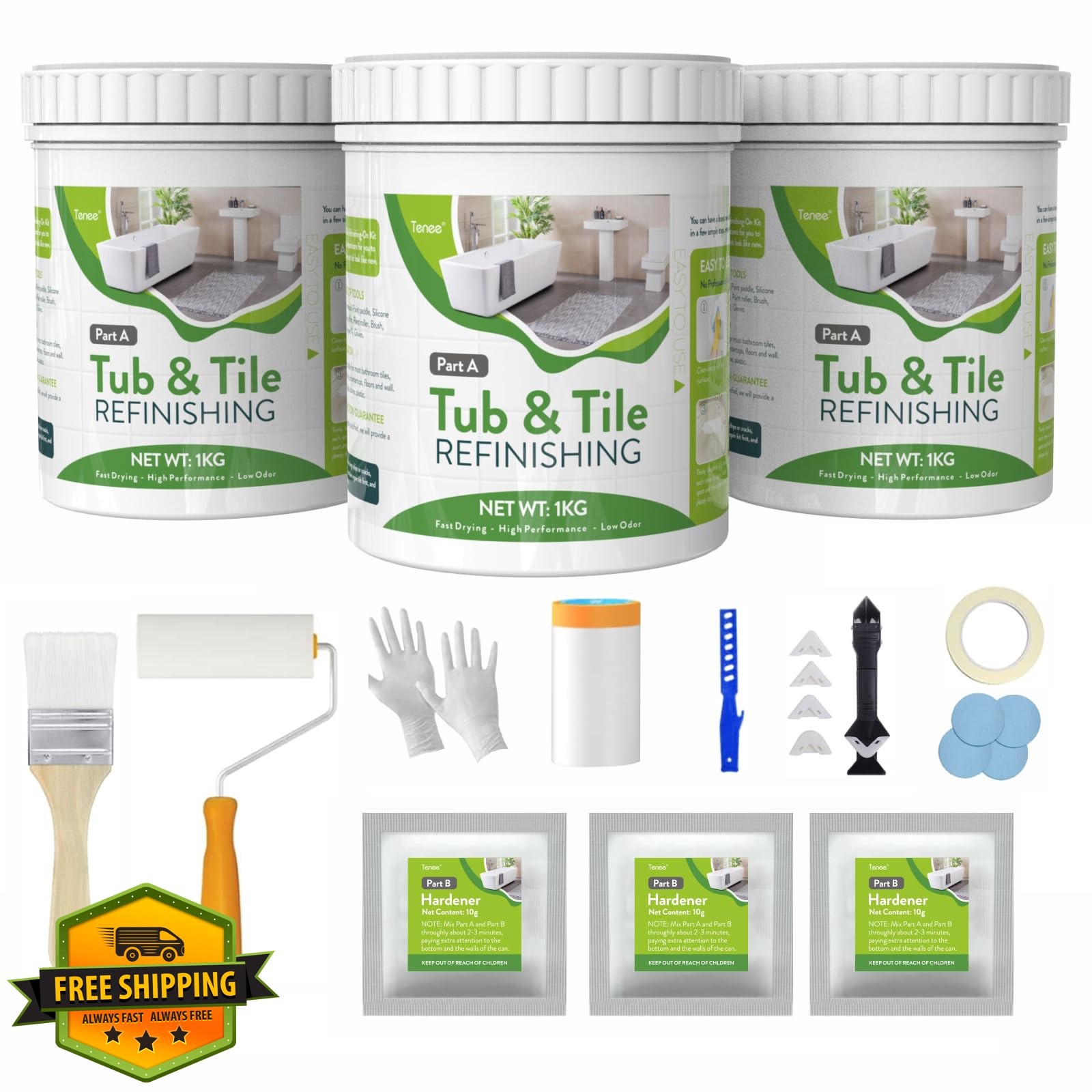 Tenee Tub Tile Paint 105oz White