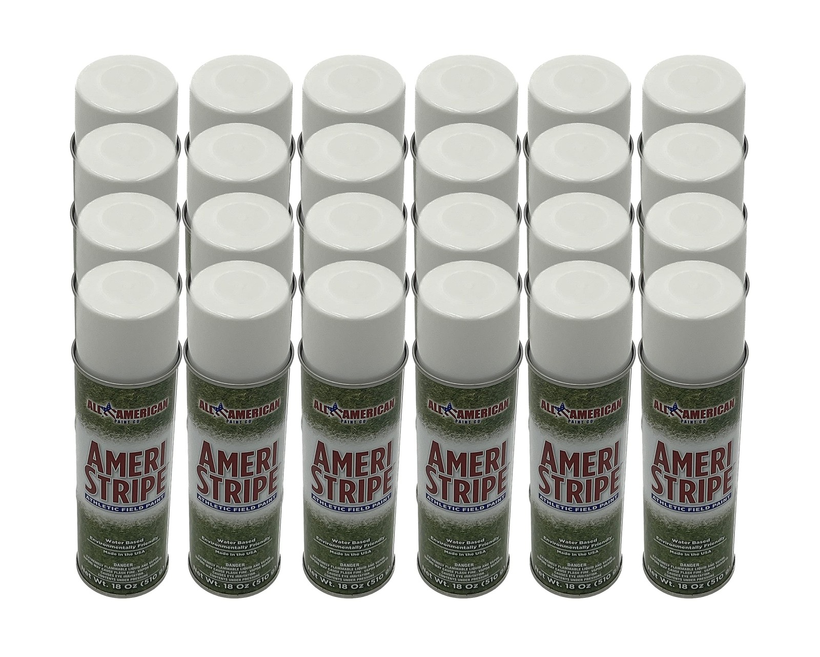 White Athletic Grass Field Marking Spray Paint – 2 Case Pack (24 Cans) 18 oz …