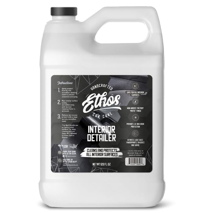 Ethos Interior Detailer Spray – Interior Car Cleaner Easily Cleans & Gallon