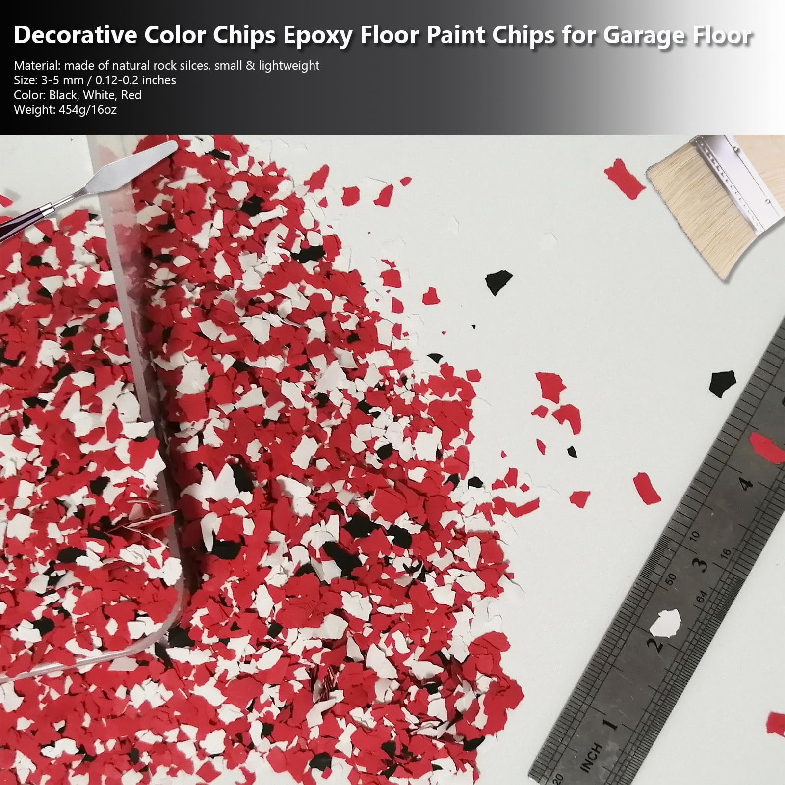 1LB Epoxy Floor Flakes Blend Decorative Color Chips Garage Floor Paint Flakes…