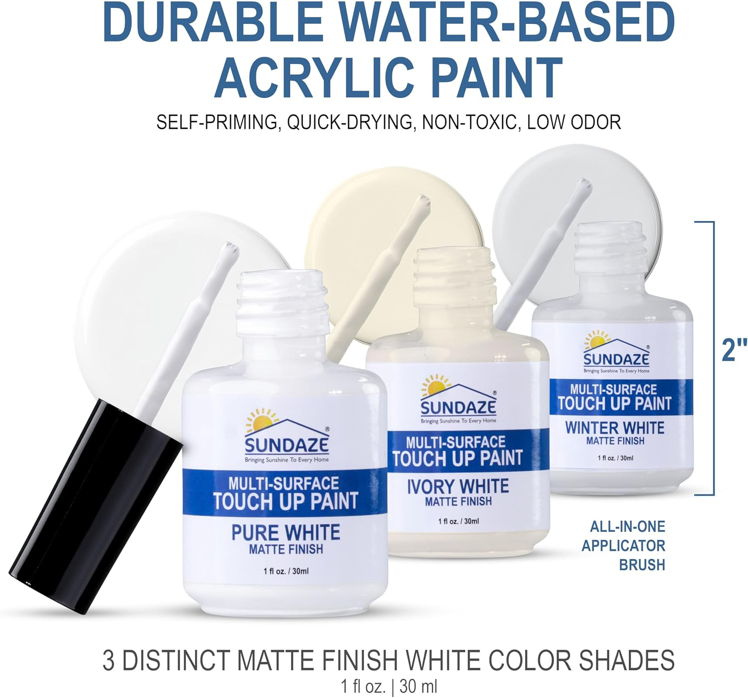 Matte White Touch-Up Paint Pen Kit – Wall, Kitchen Cabinet, Furniture, Wood Door