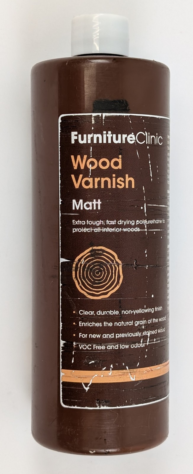 Furniture Clinic Wood Varnish Matt Matte 17 oz Polyurethane Interior Tough