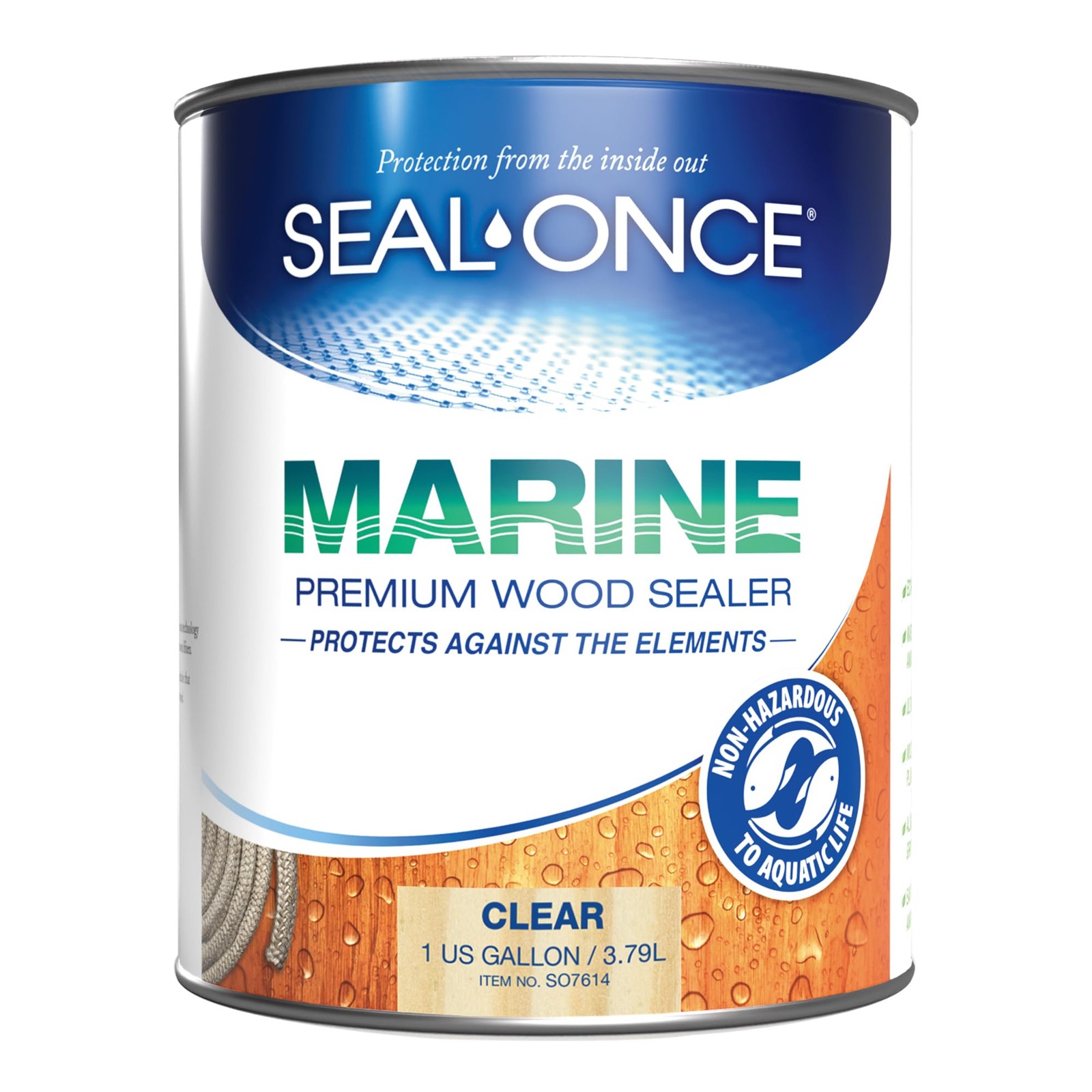 Marine Premium Wood Sealer – Waterproof Sealant – Wood Stain and Sealer in On…