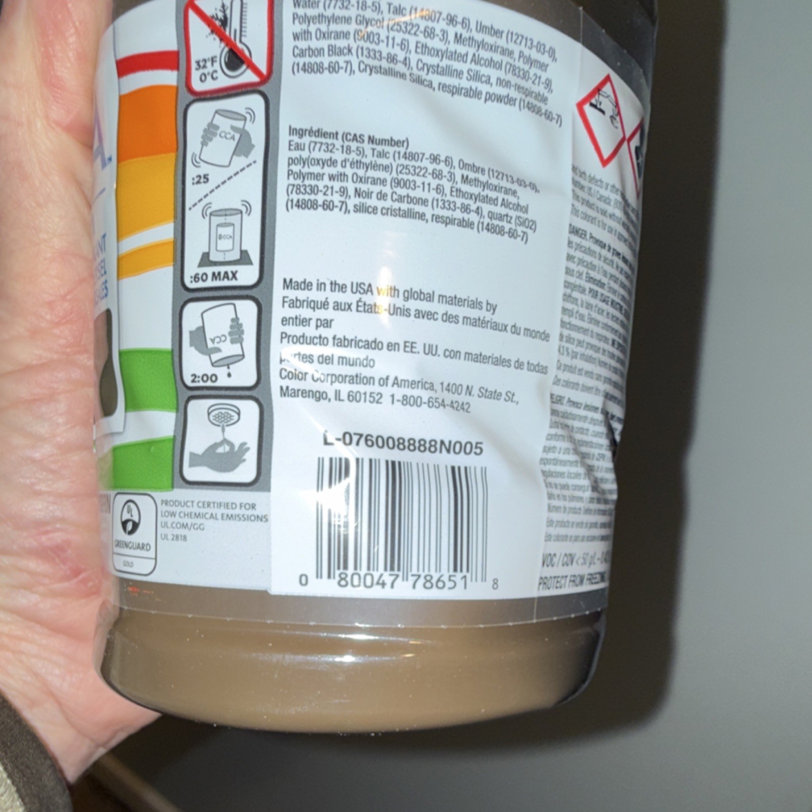 CCA NovaColor II Universal Colorant Raw Umber 946ml 32 fl oz 8888N