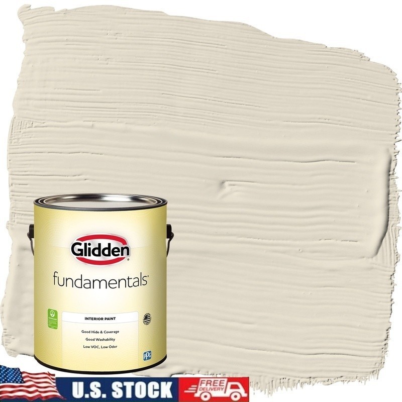 Low VOC Semi-Gloss Interior Paint Washable Good Coverage Antique White 1 Gal New
