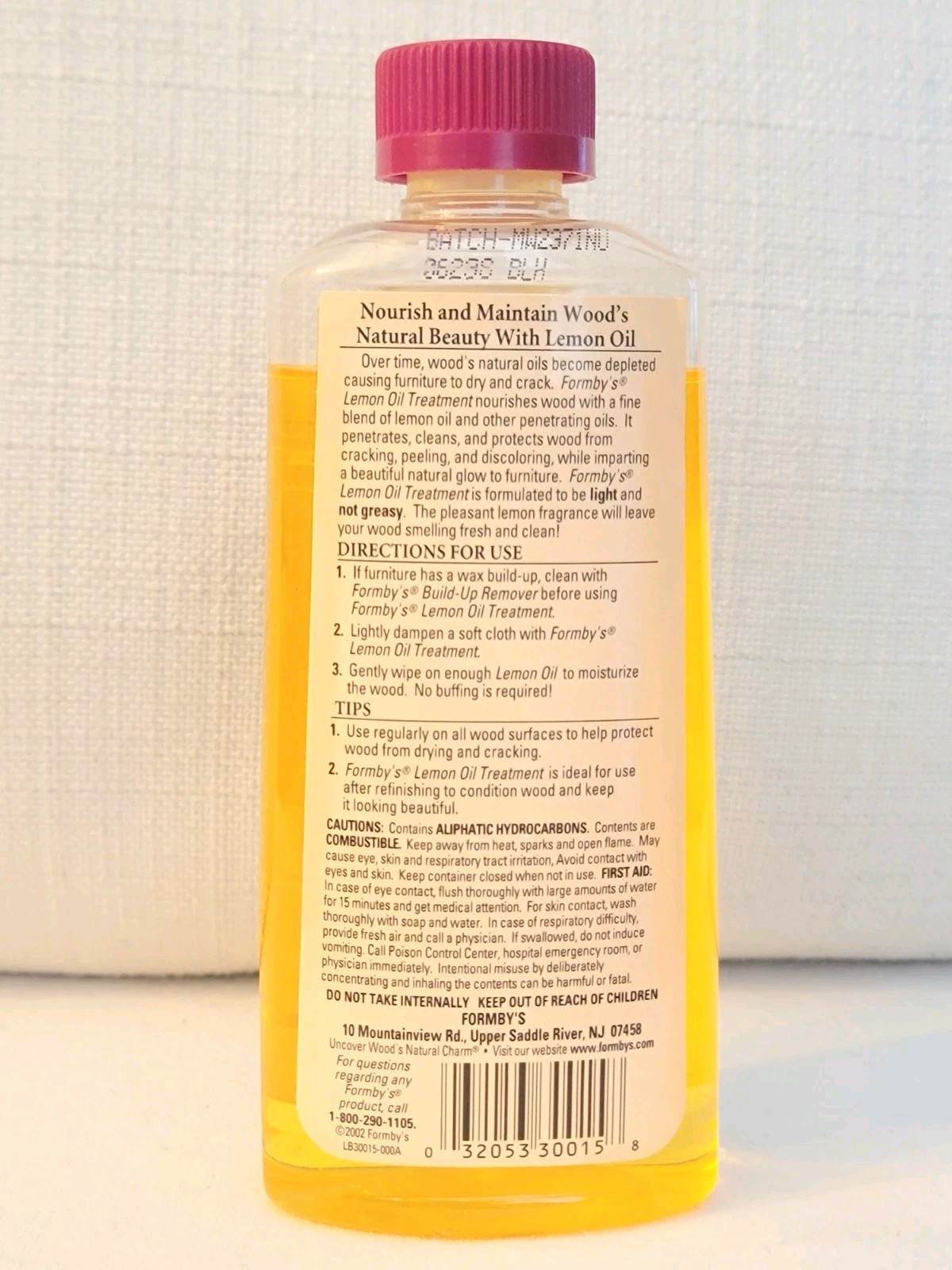 Formby’s Penetrating Lemon Oil Treatment 95% Full 8 oz