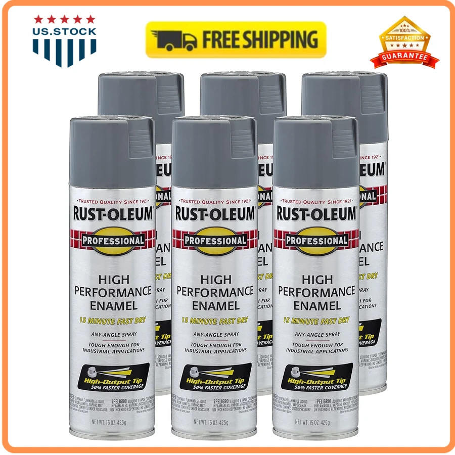 Rust-Oleum Professional High Performance Enamel Spray Paint Semi-Gloss White…